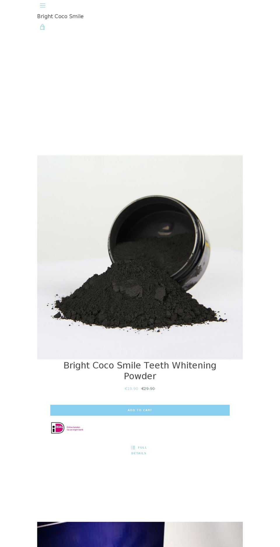 brightcocosmile.com — Shopify storefront screenshot