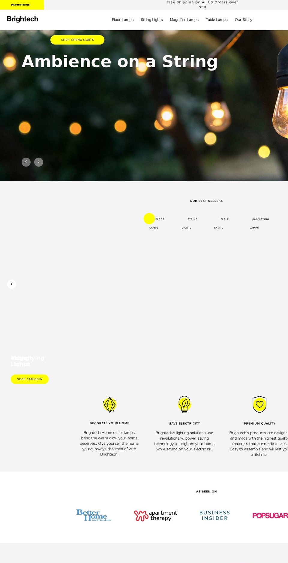 brightechshop.com shopify website screenshot