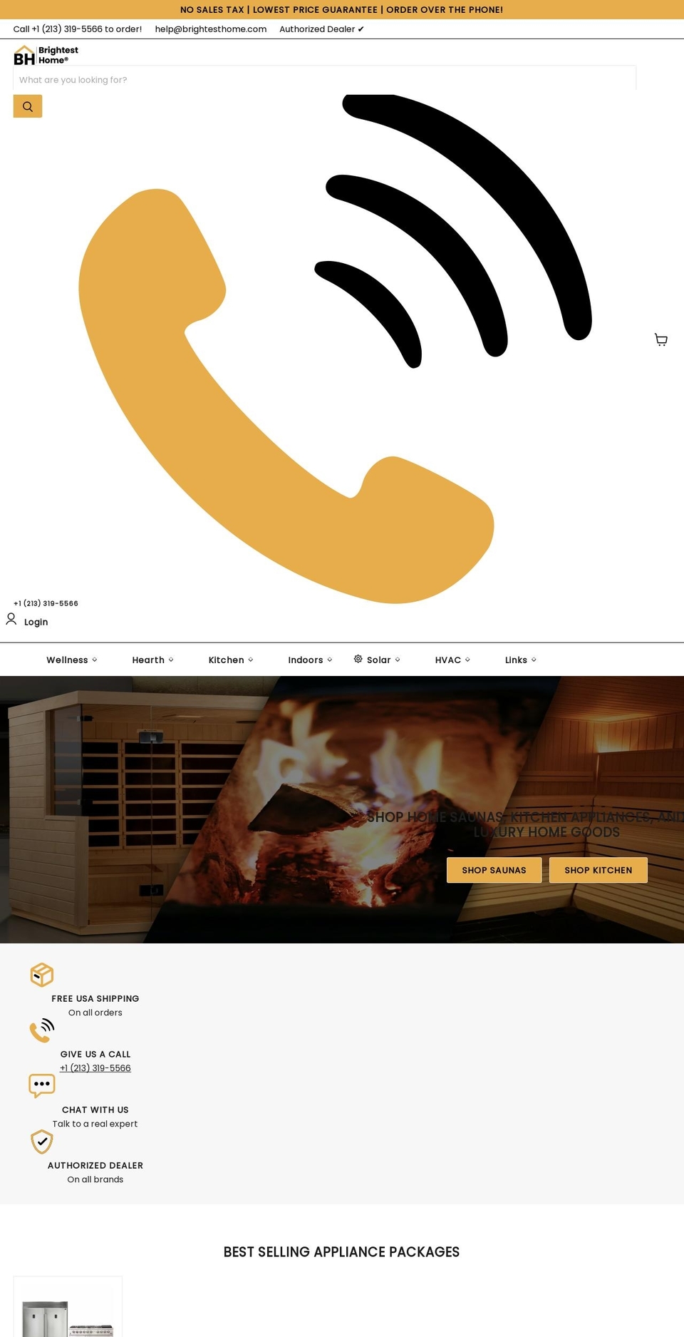 brightesthome.com shopify website screenshot