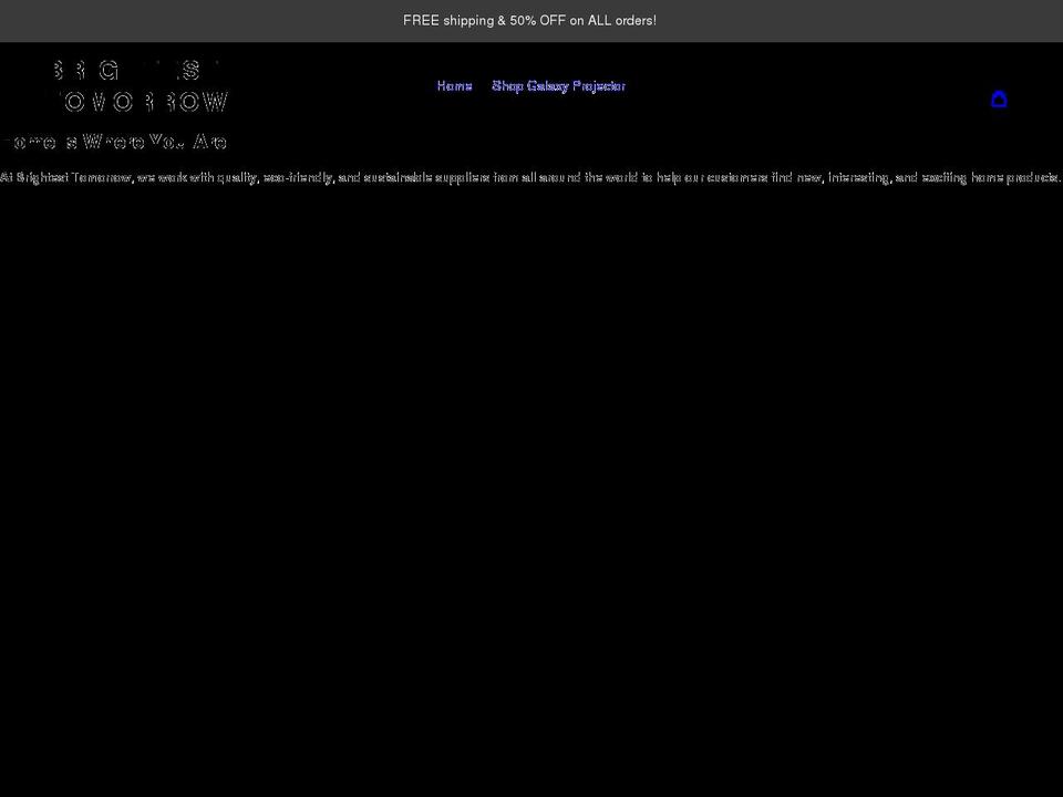 brightesttomorrow.org shopify website screenshot