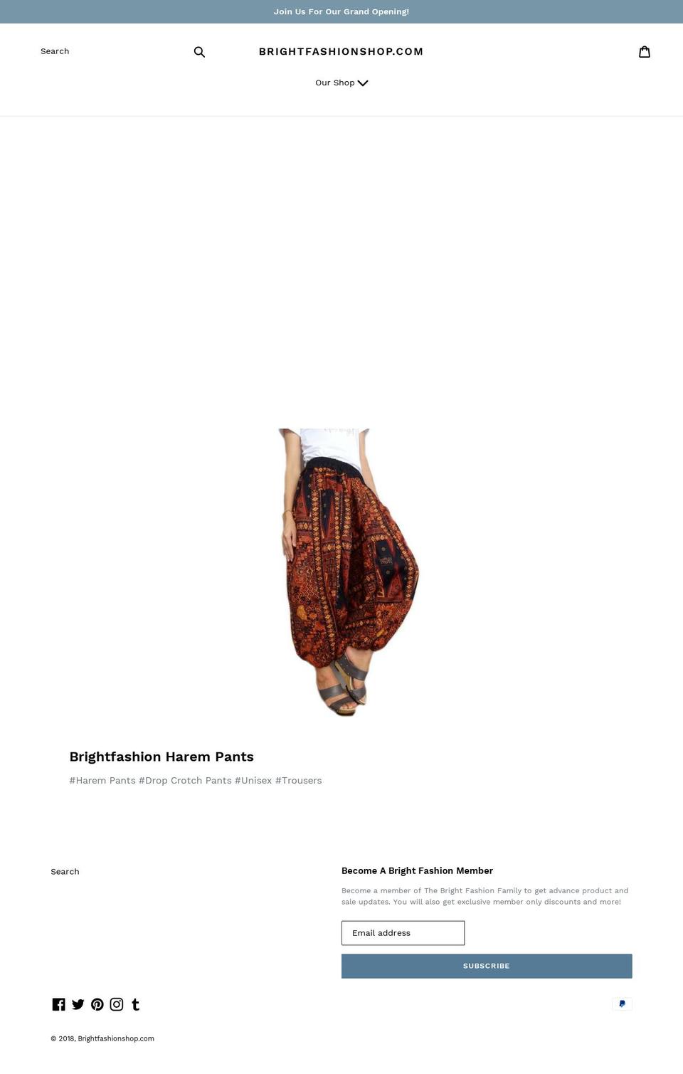 brightfashionshop.com — Shopify storefront screenshot