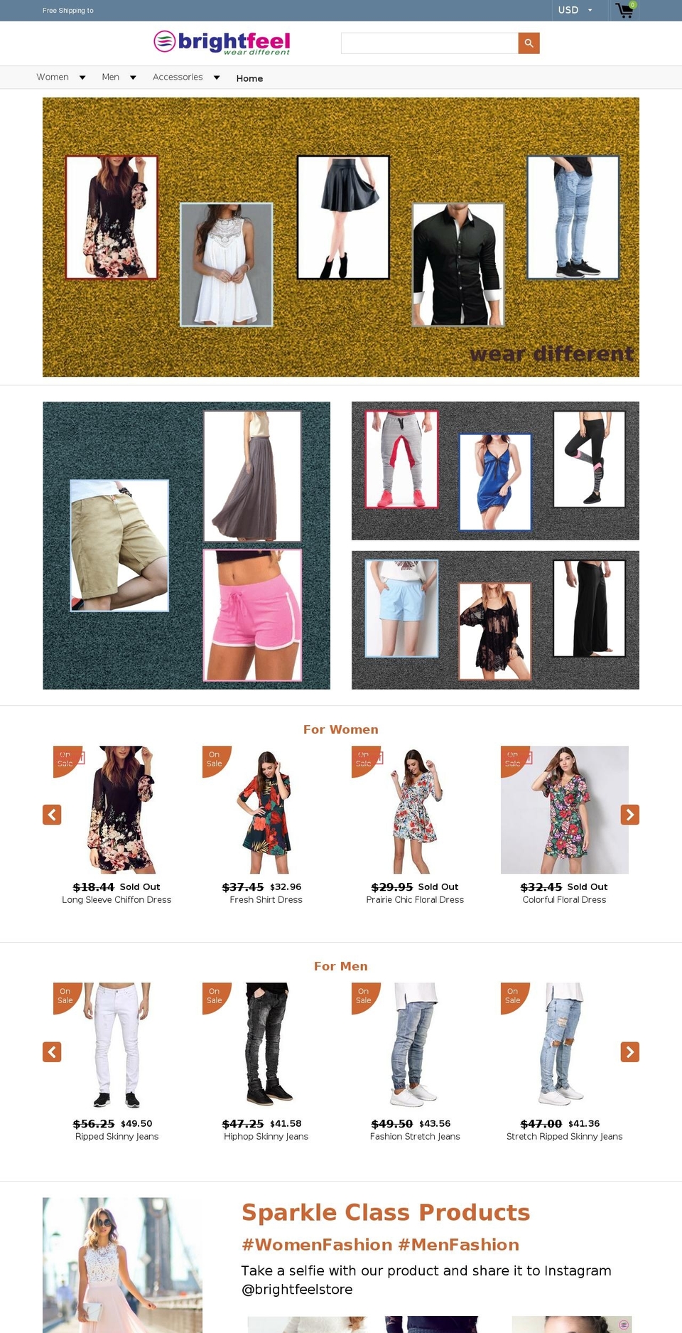brightfeel.com — Shopify storefront screenshot