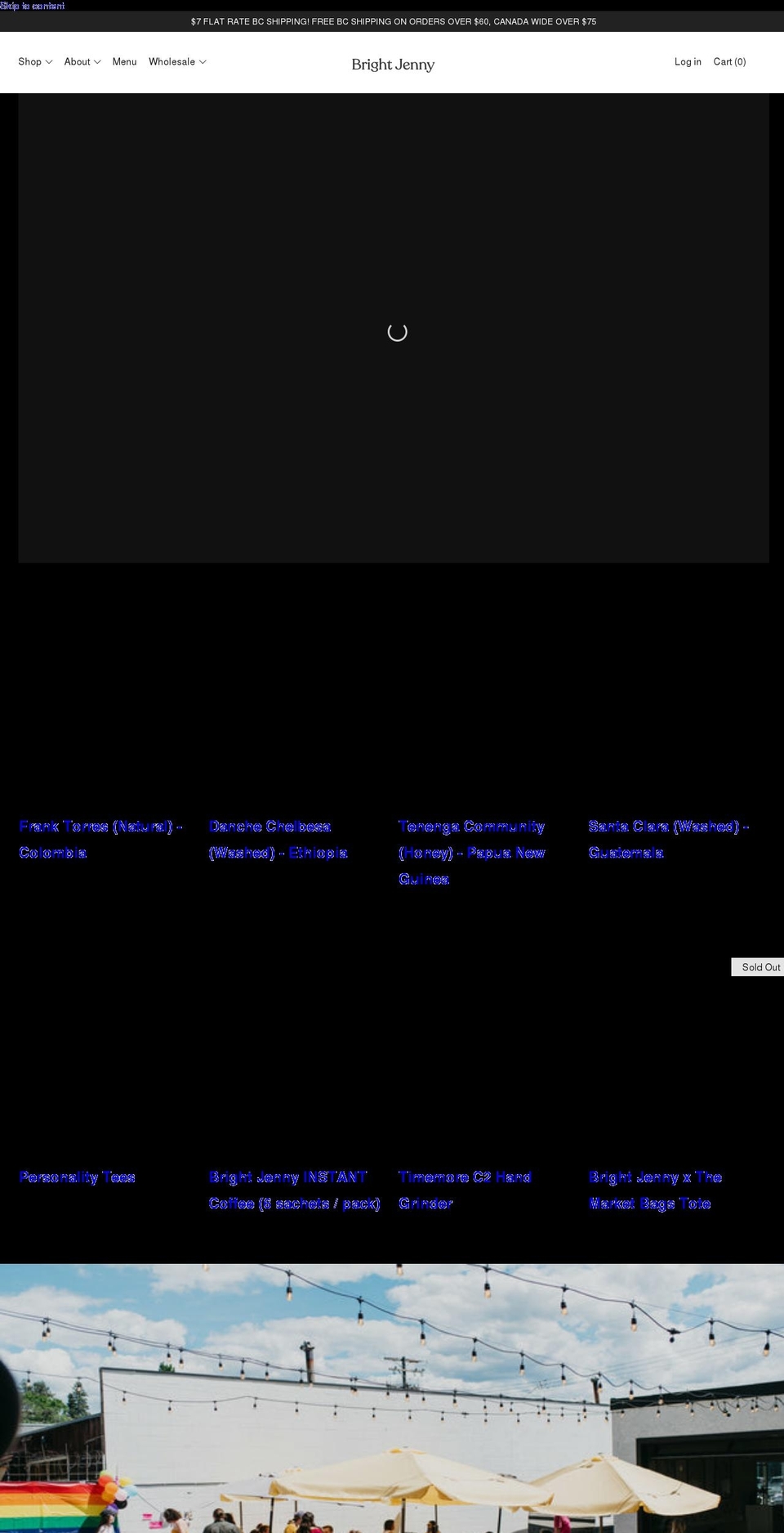 brightjenny.ca shopify website screenshot