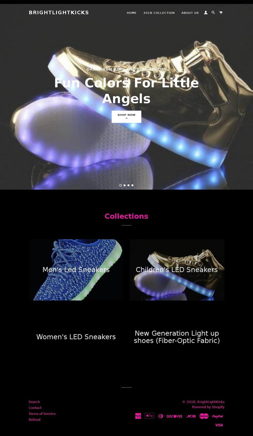 brightlightkicks.com — Shopify storefront screenshot