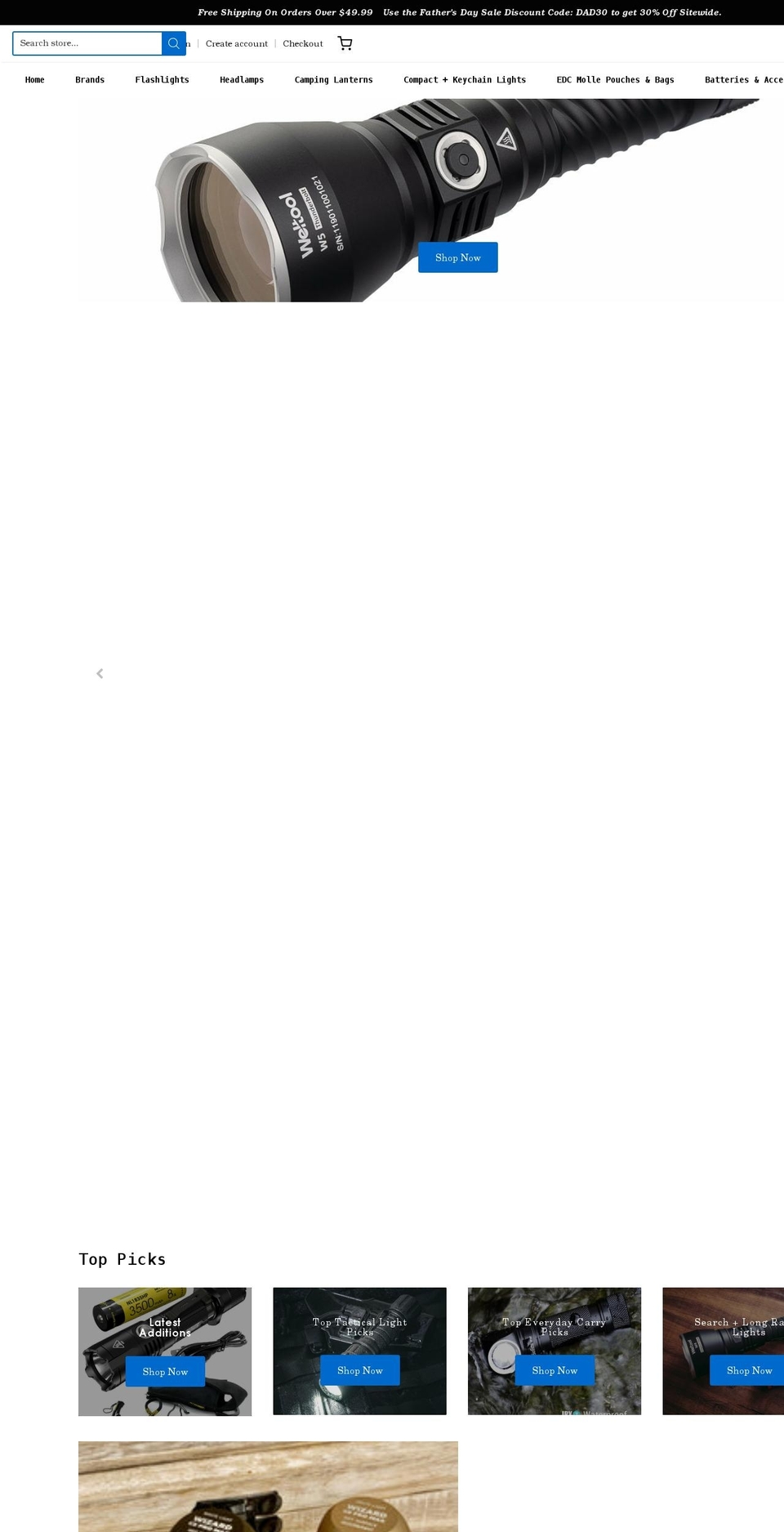 brightlumenshop.com shopify website screenshot