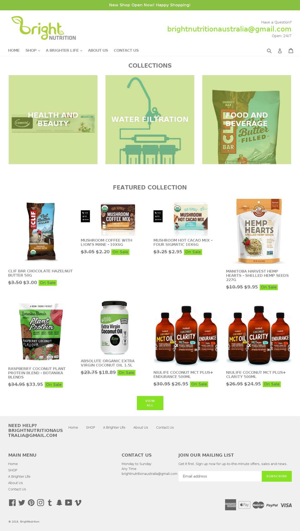 dsl-theme-6-1 Shopify theme site example brightnutrition.com.au