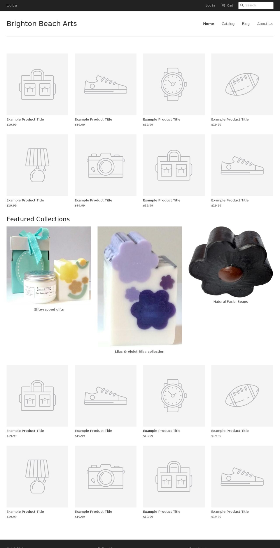 brightonbeacharts.com shopify website screenshot