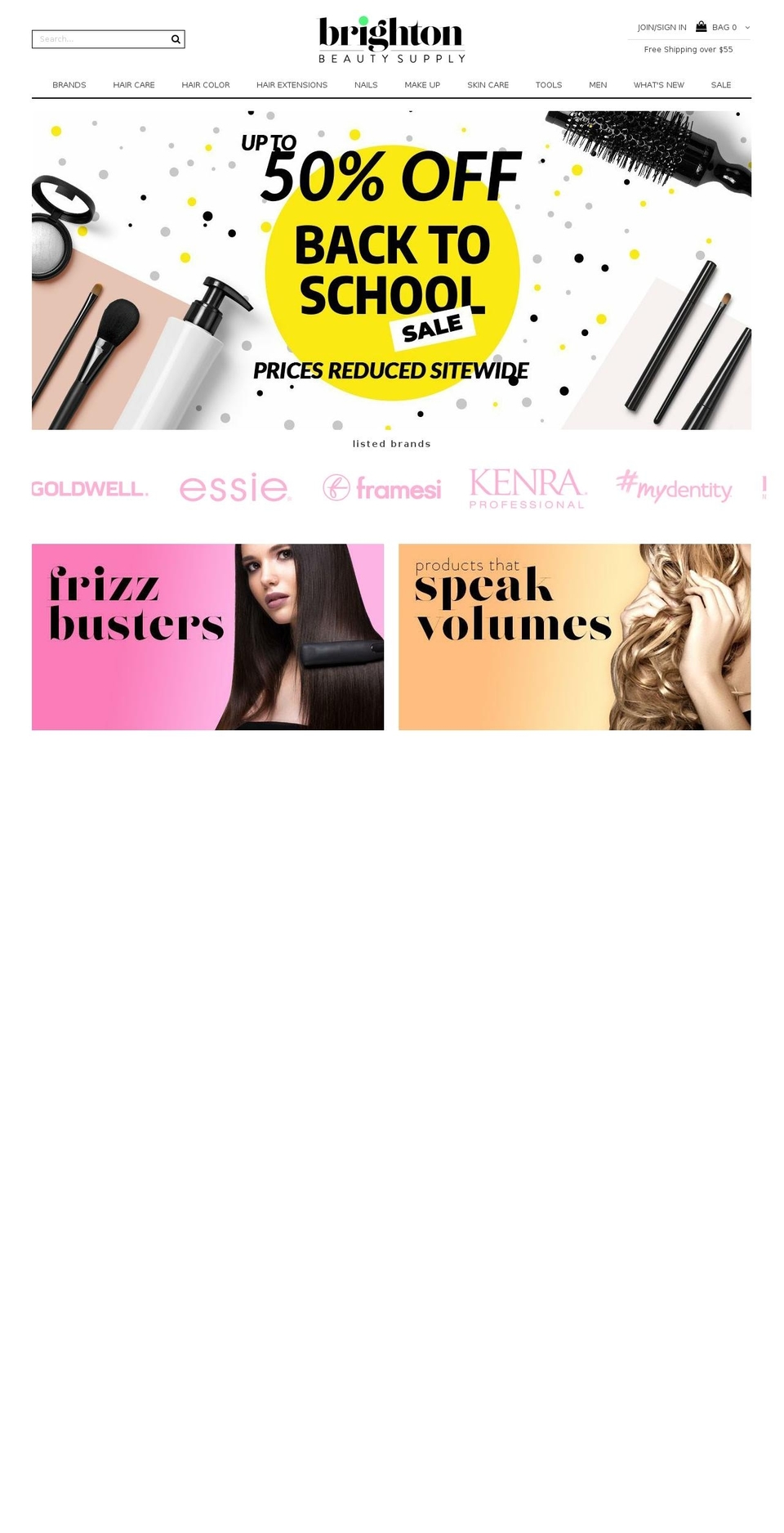 brightonbeautysupply.com shopify website screenshot