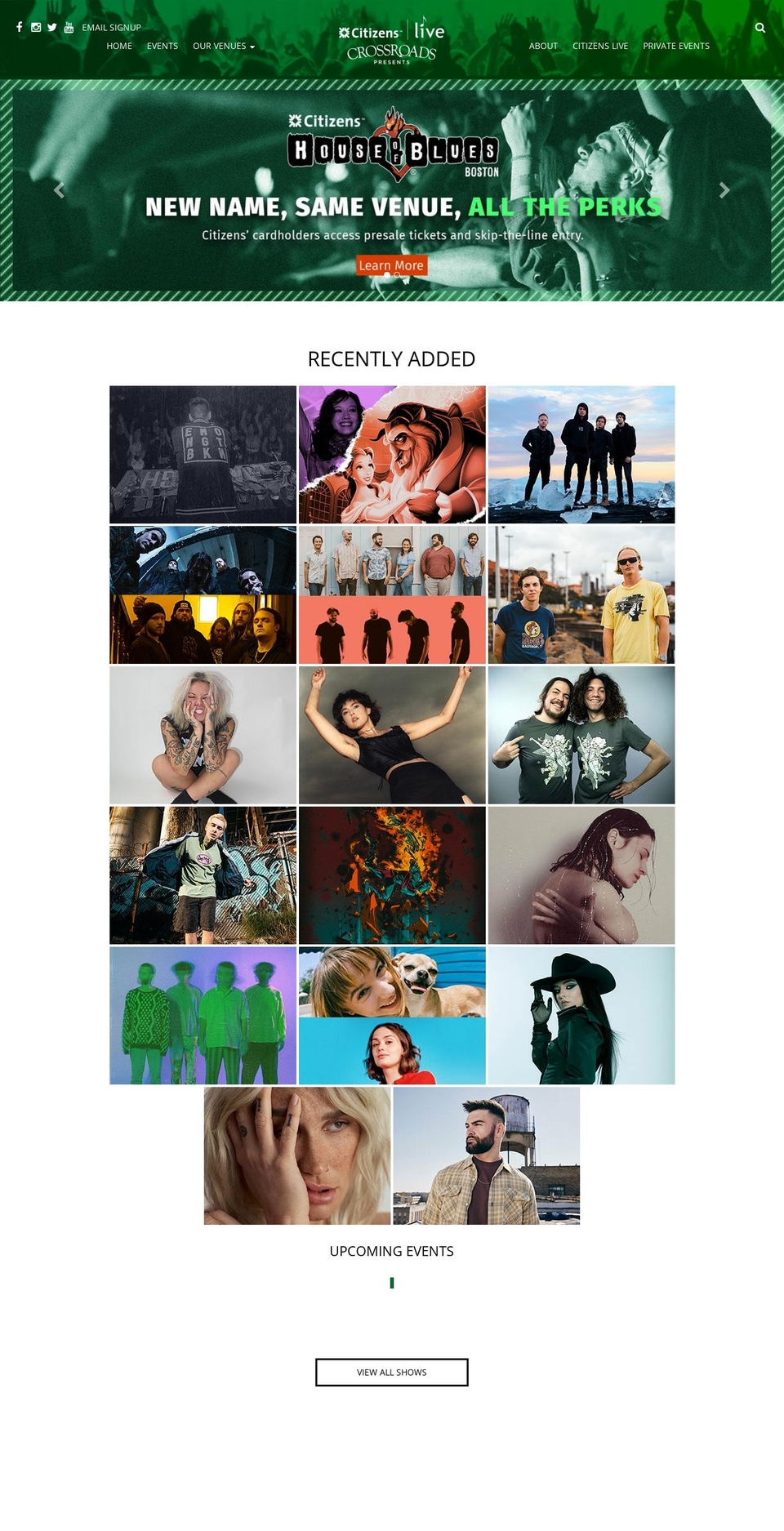 brightonmusichall.net shopify website screenshot
