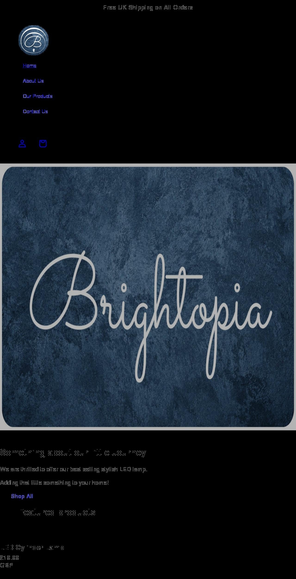 brightopia.co.uk shopify website screenshot