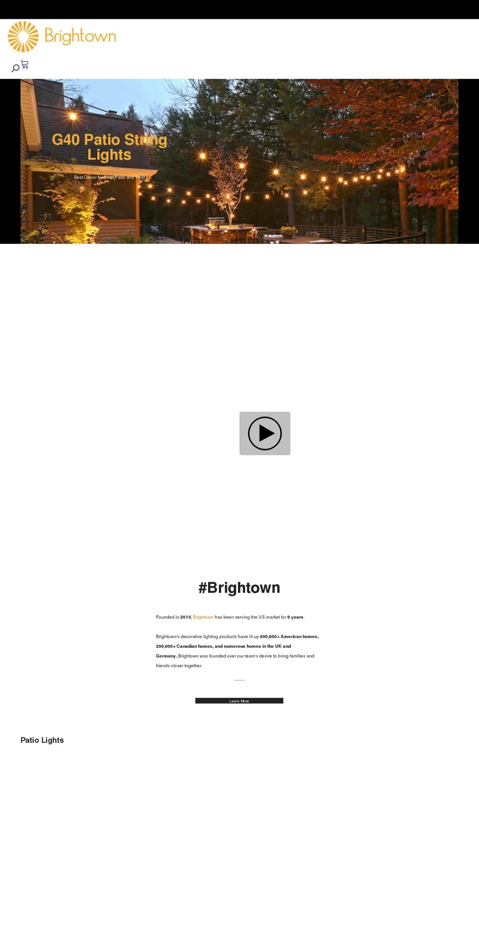 brightown.com shopify website screenshot