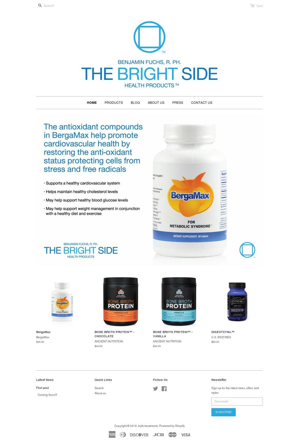 brightsidehealth.com shopify website screenshot