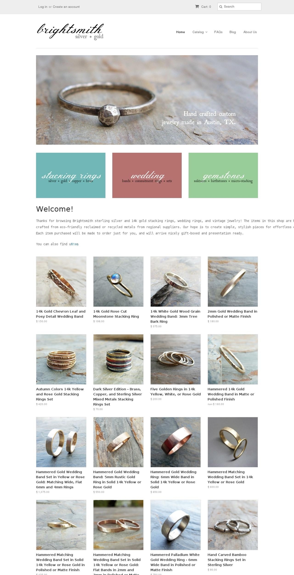 brightsmithsilver.com shopify website screenshot