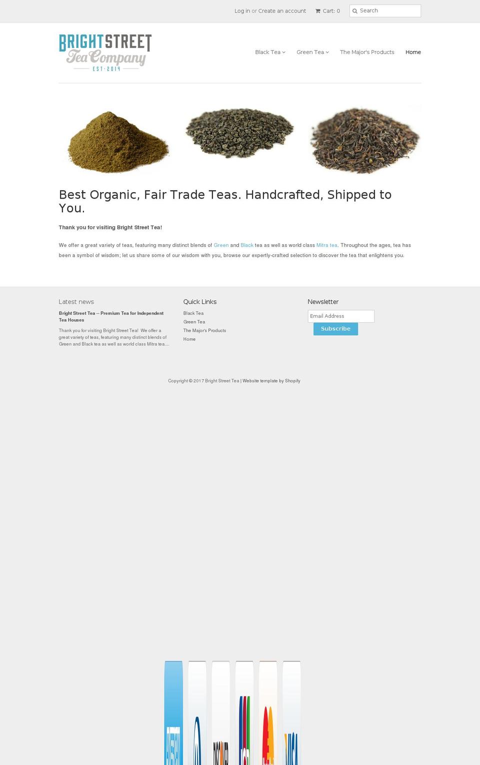 brightstreettea.com shopify website screenshot