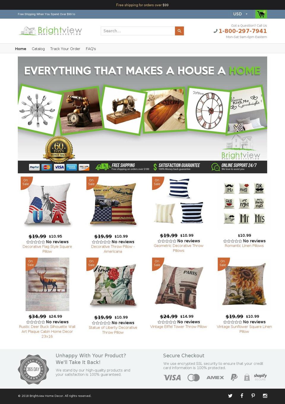 brightviewhome.com shopify website screenshot