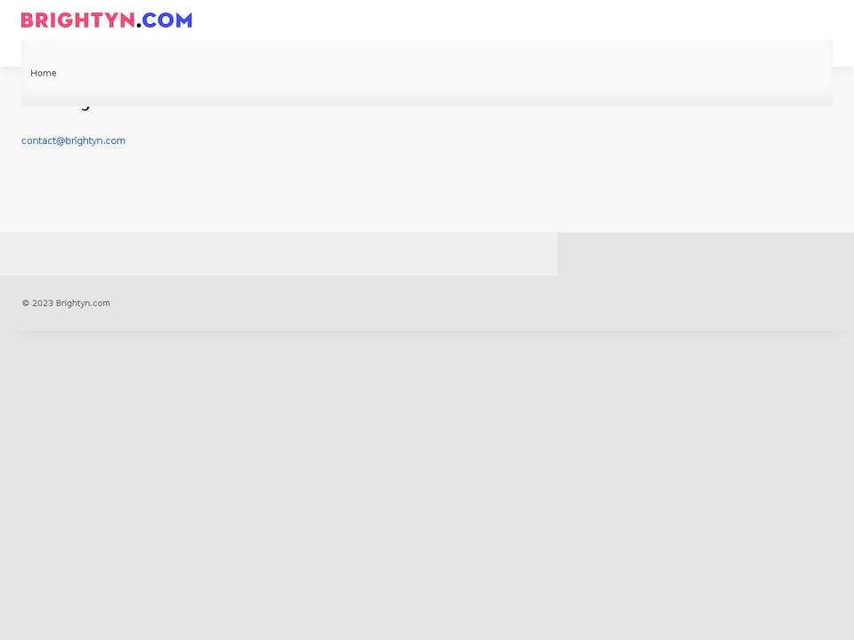 brightyn.com — Shopify storefront screenshot