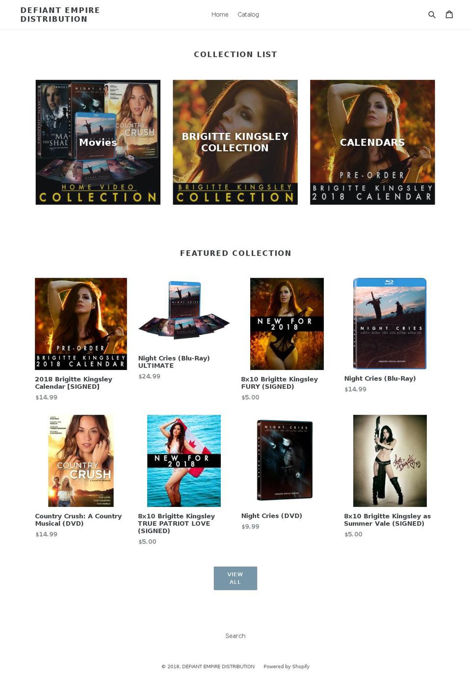 brigittekingsley.com — Shopify storefront screenshot