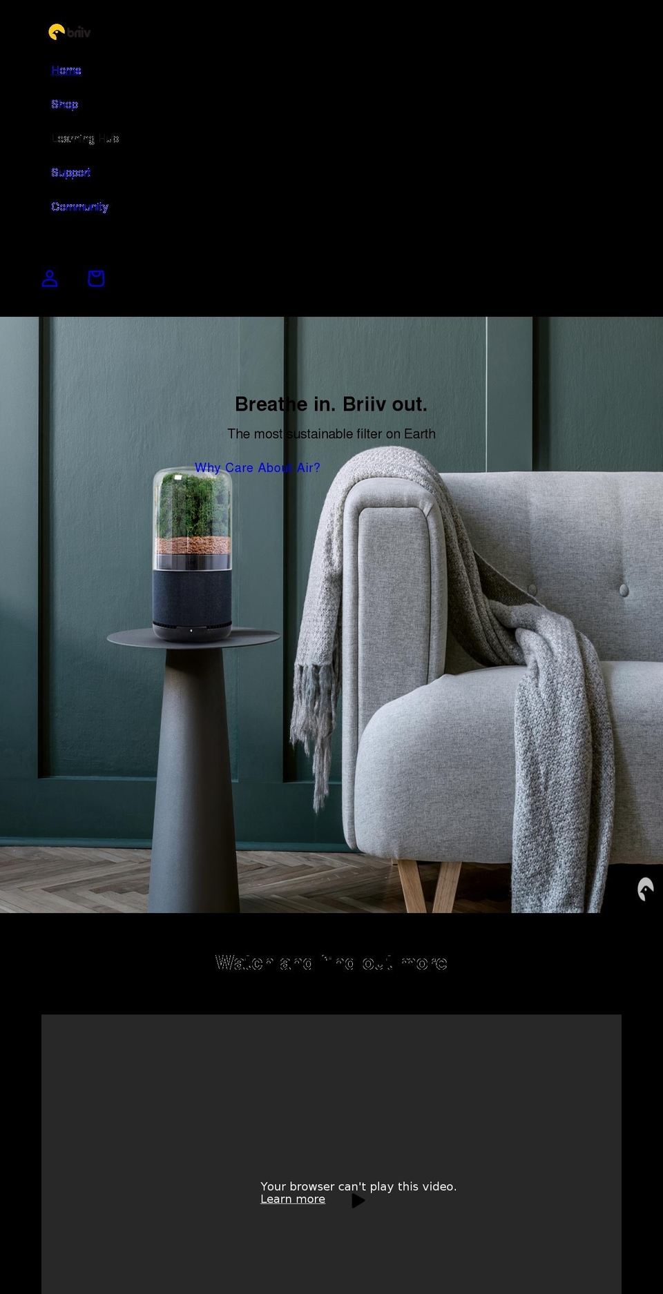 briiv.co.uk shopify website screenshot