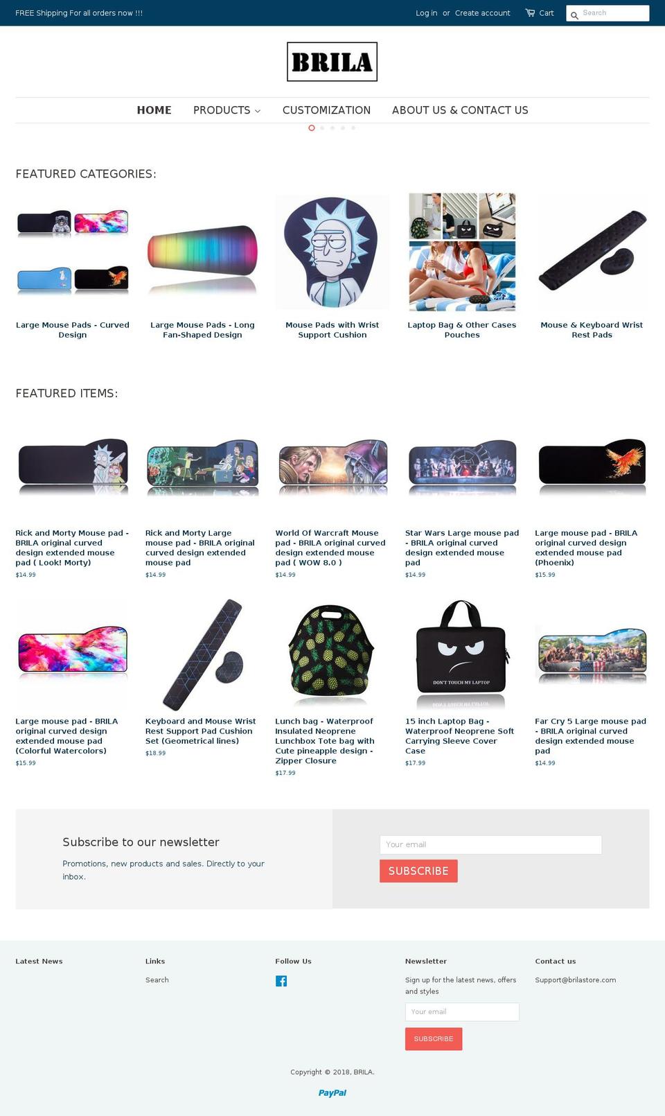 brilastore.com — Shopify storefront screenshot