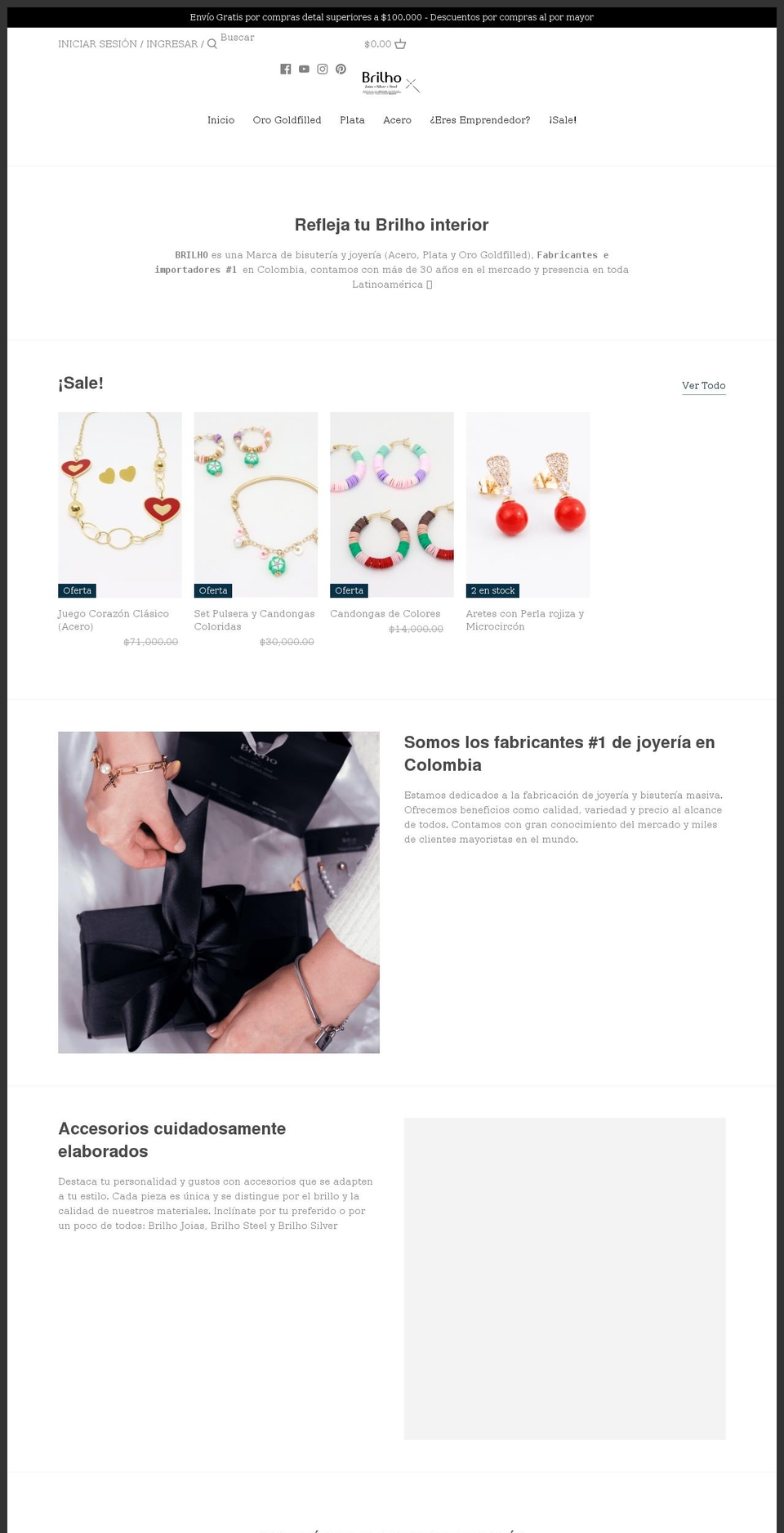 brilho.co shopify website screenshot