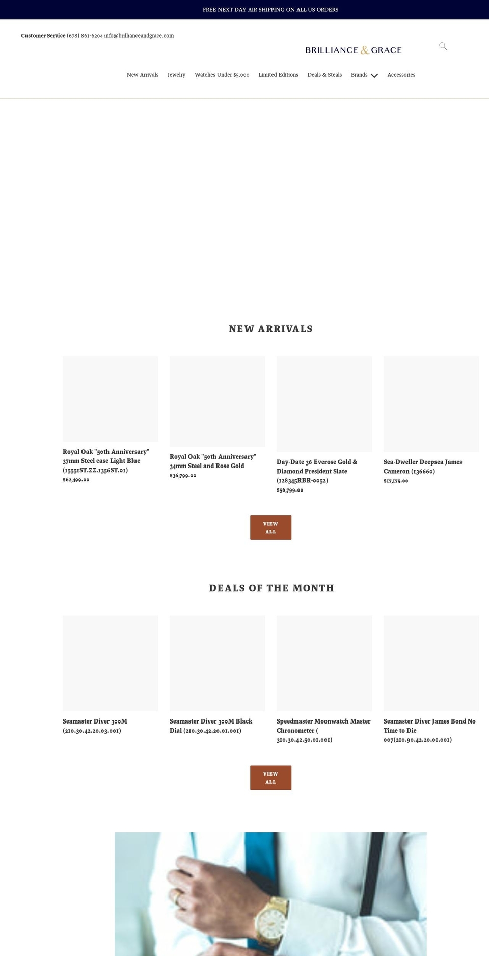 brillianceandgrace.com shopify website screenshot