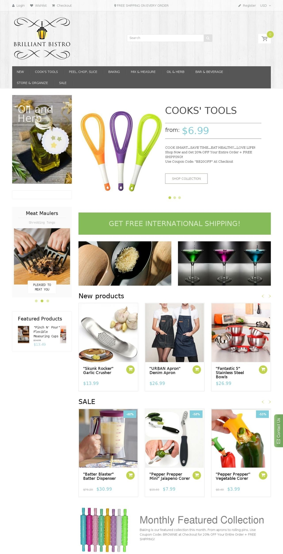 handy-2-0 Shopify theme site example brilliantbistro.com