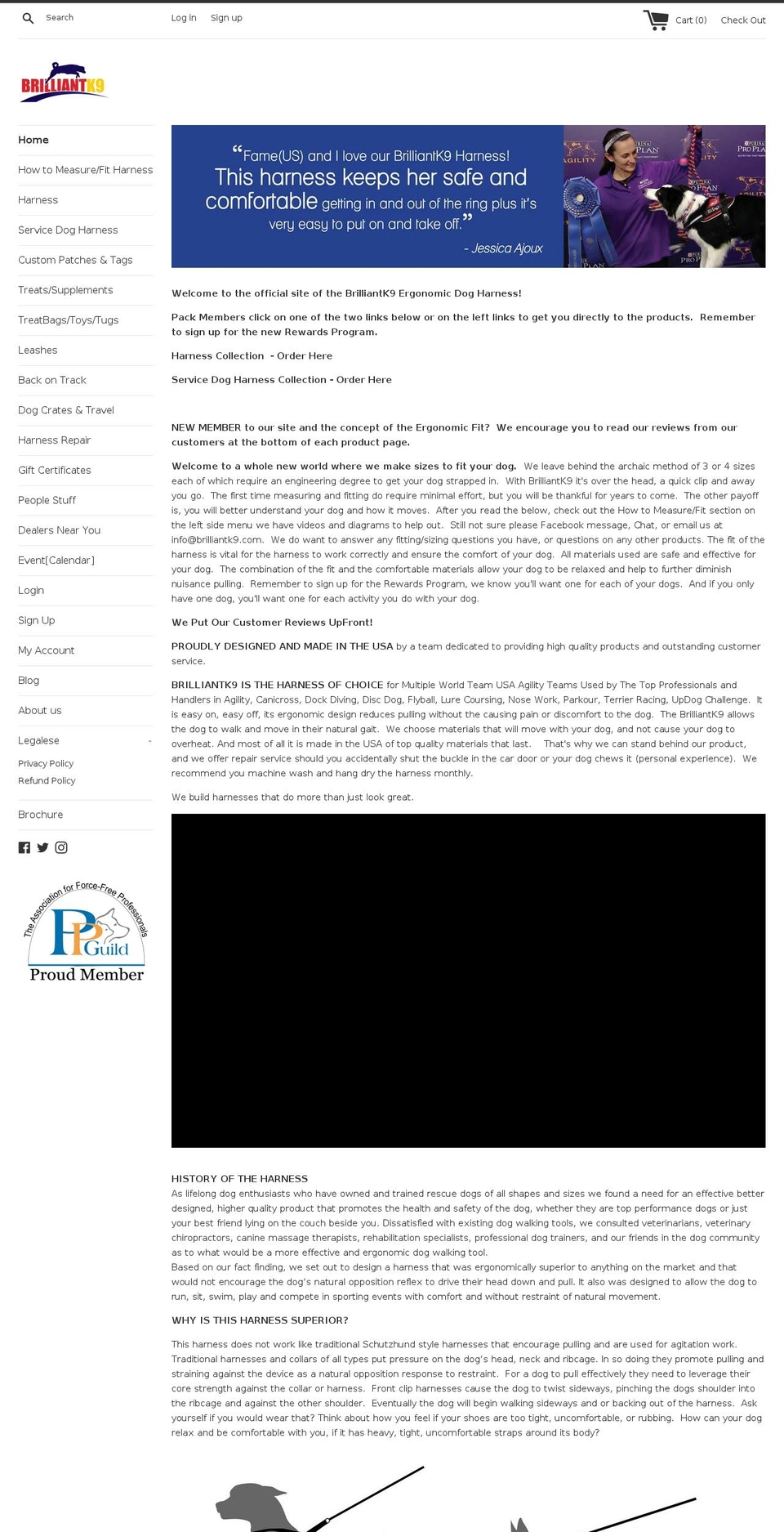 brilliantcanine.com — Shopify storefront screenshot