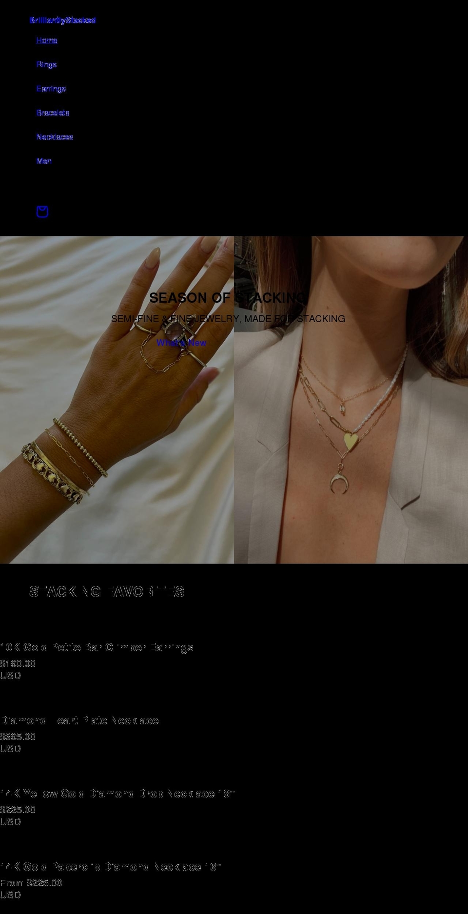 brilliantlystacked.com shopify website screenshot