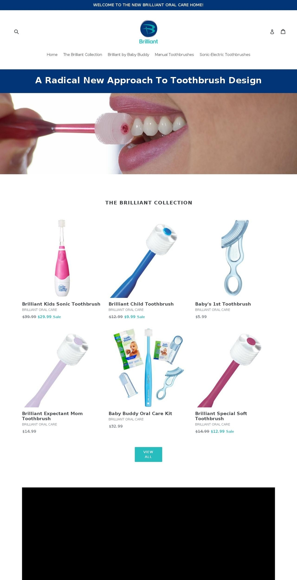 brillianttoothbrush.com — Shopify storefront screenshot