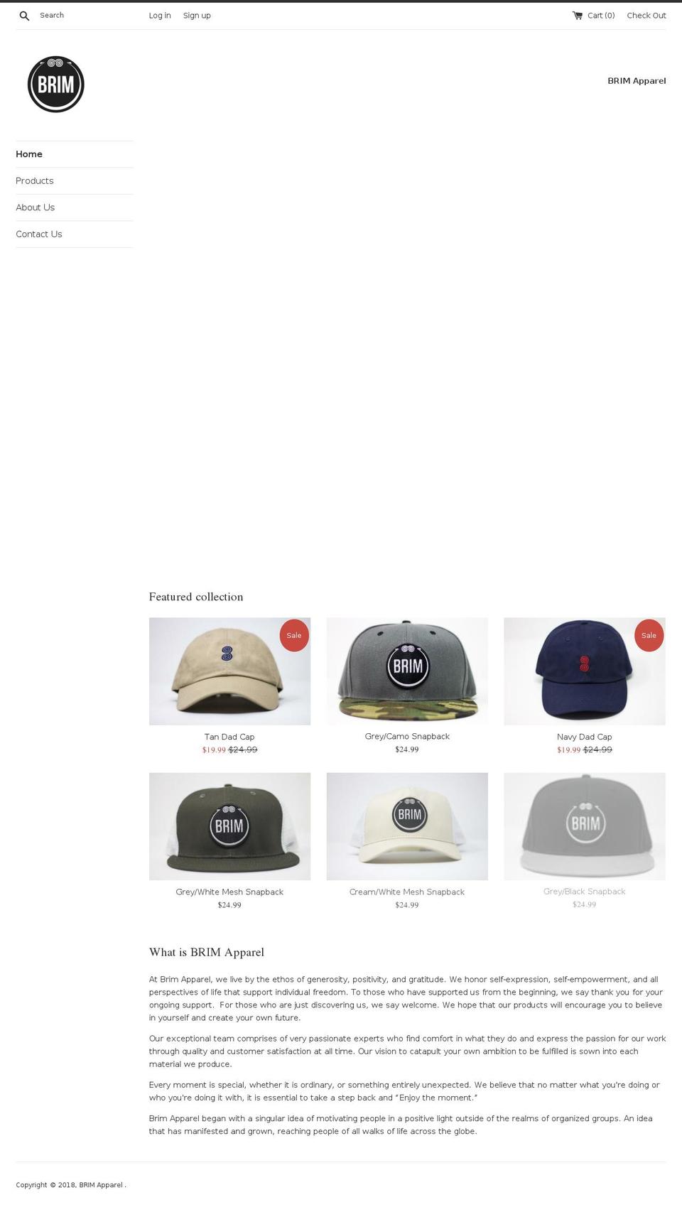 brimapparel.com — Shopify storefront screenshot