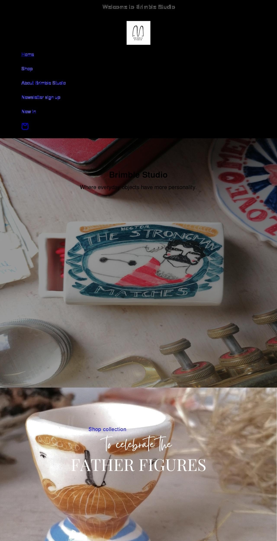 brimblestudio.com shopify website screenshot