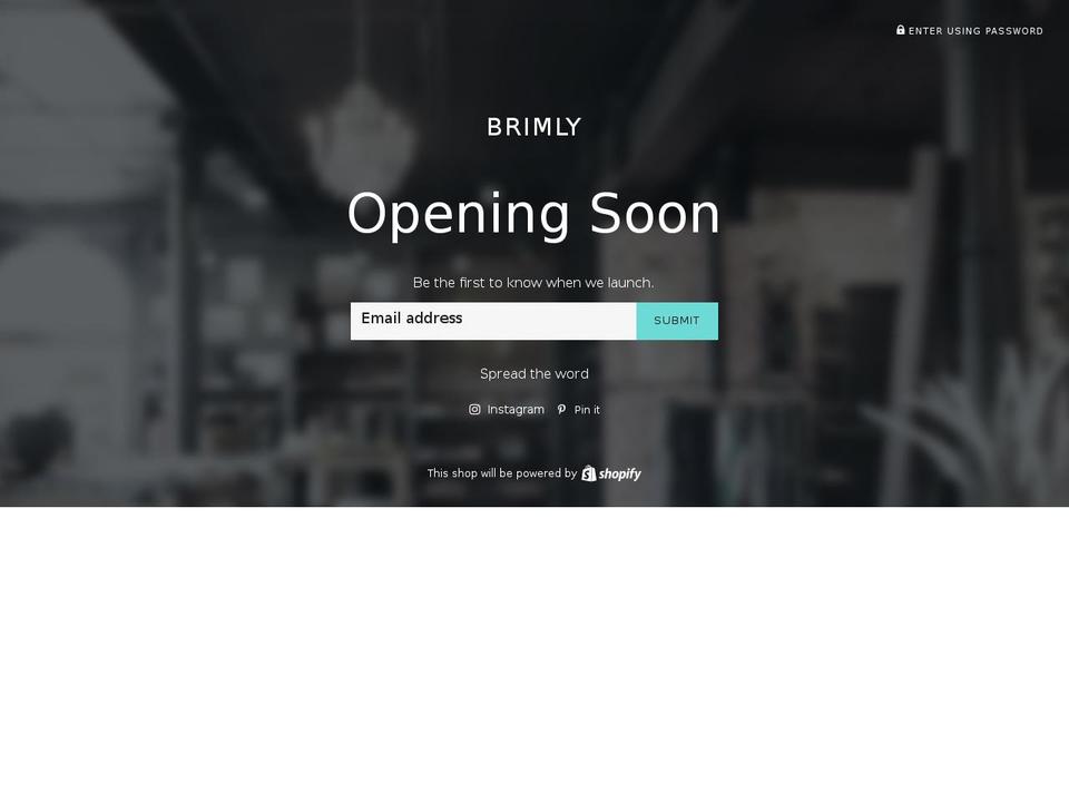 brimly.com shopify website screenshot