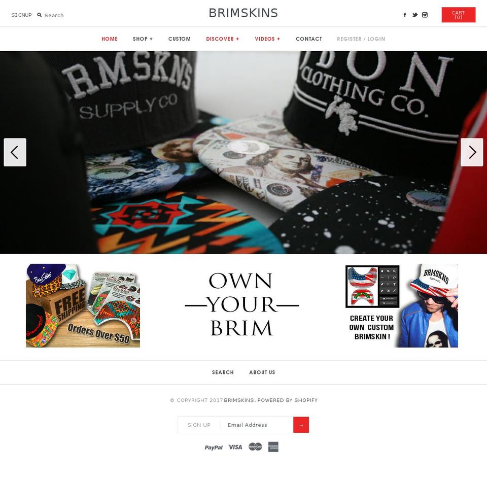 brimwrap.com shopify website screenshot