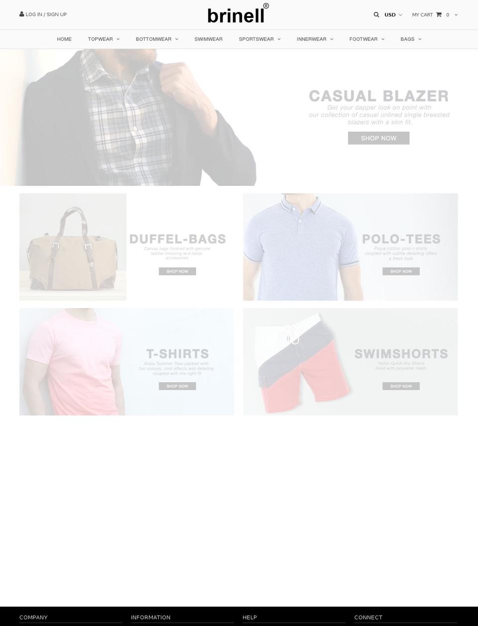 brinell.com shopify website screenshot