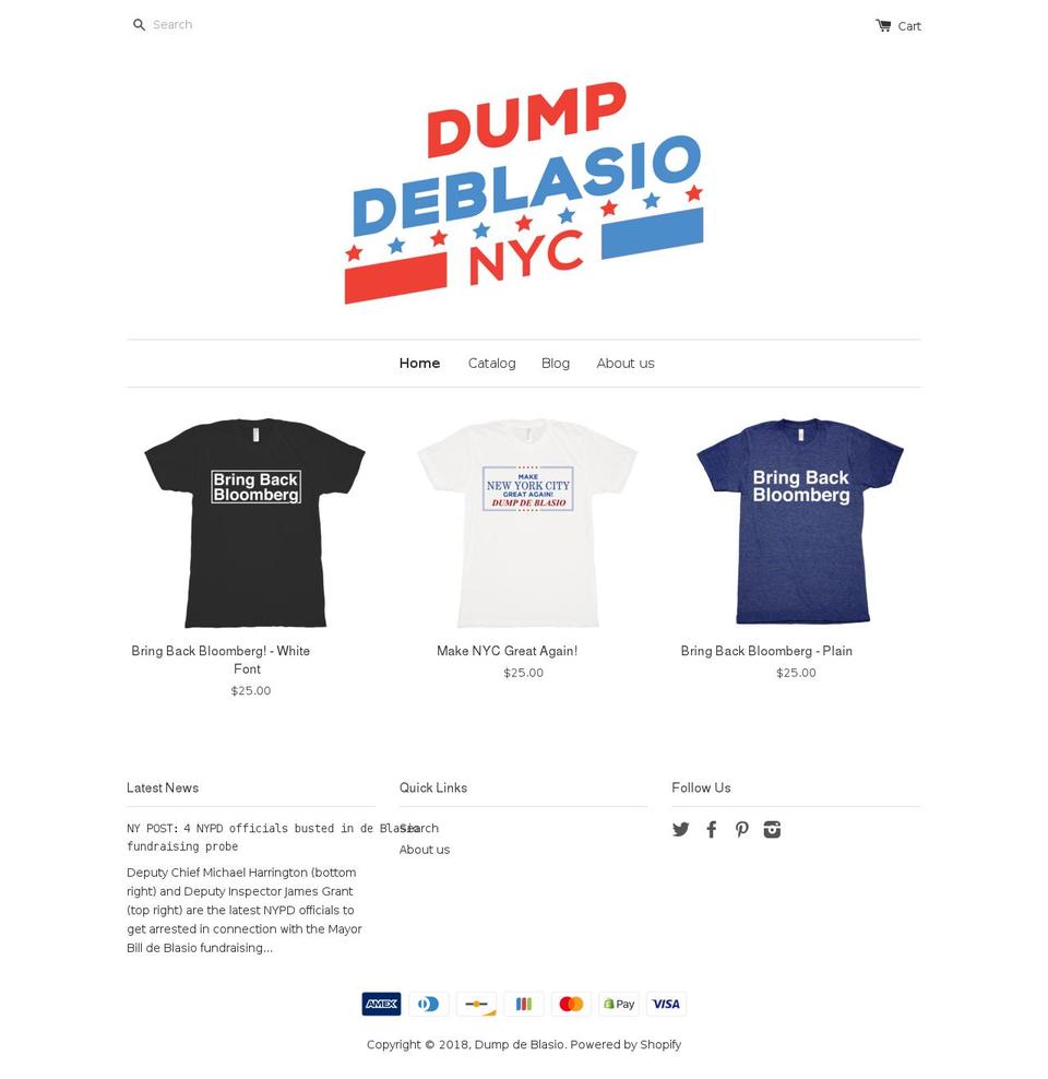 bringbackbloomberg.org shopify website screenshot