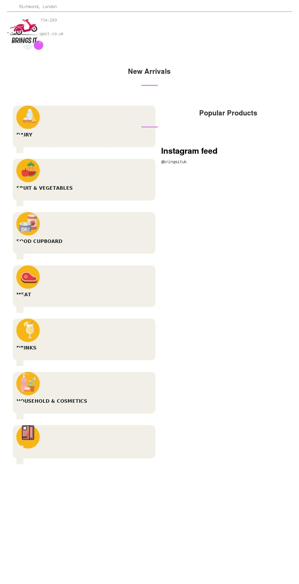 bringsit.co.uk shopify website screenshot