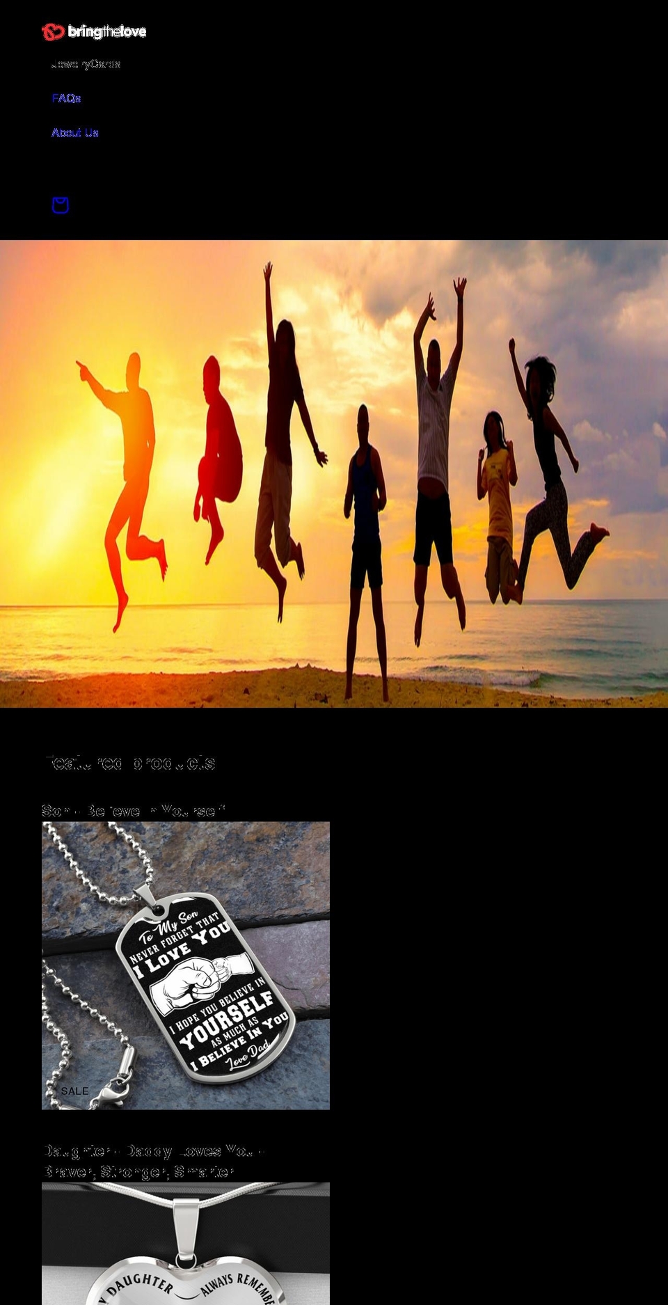 bringthelove.com shopify website screenshot