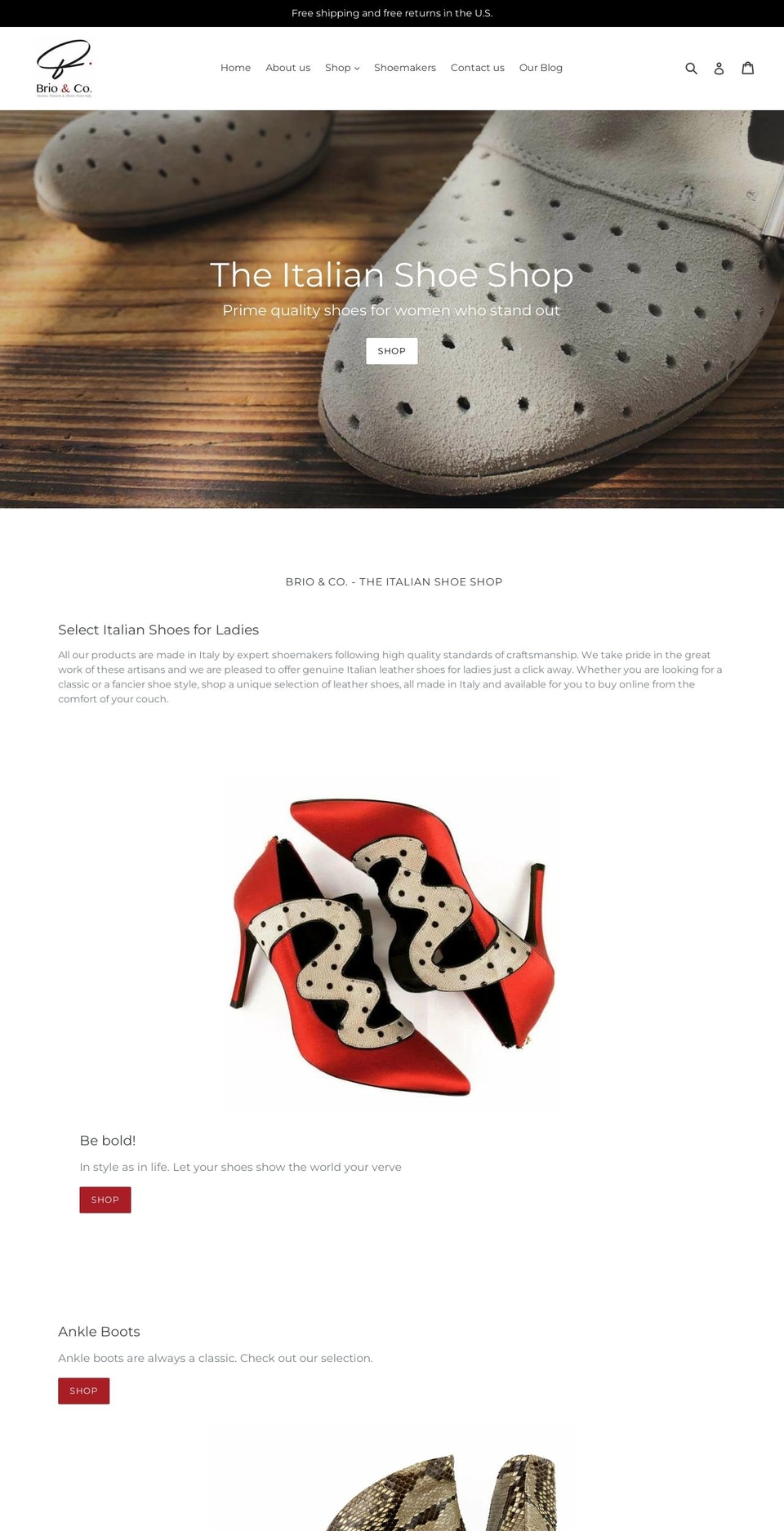 brioandco.com shopify website screenshot