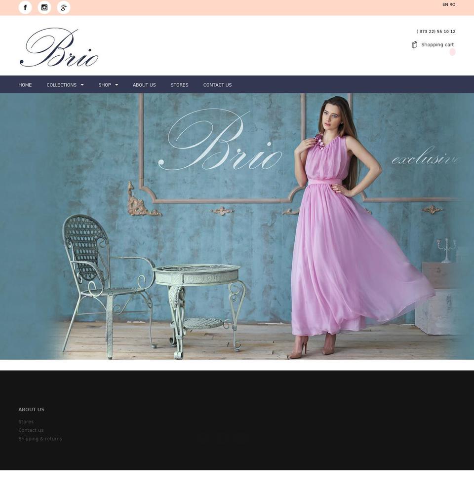briomodel.com shopify website screenshot