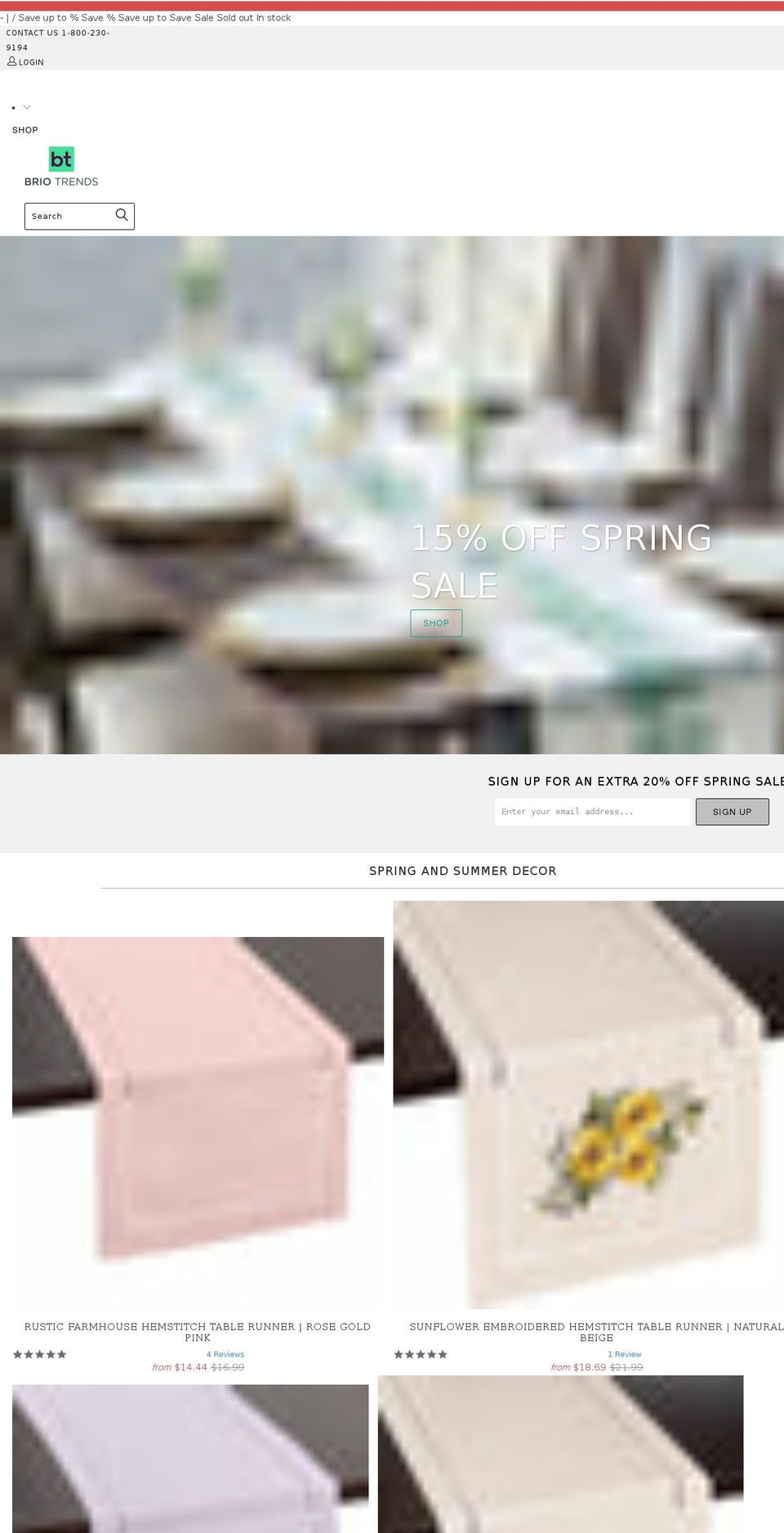 briotrends.com shopify website screenshot