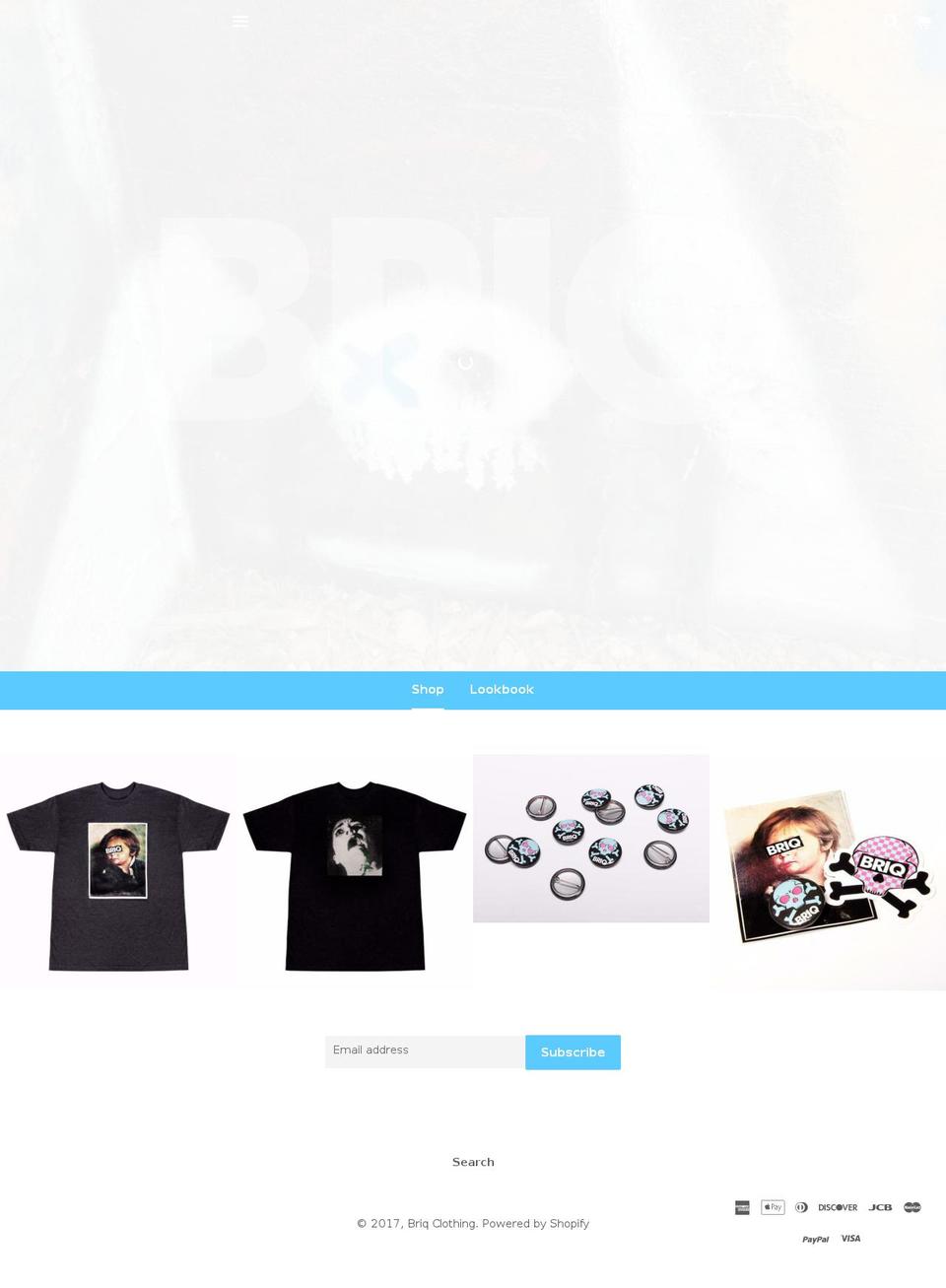 briqclothing.com shopify website screenshot