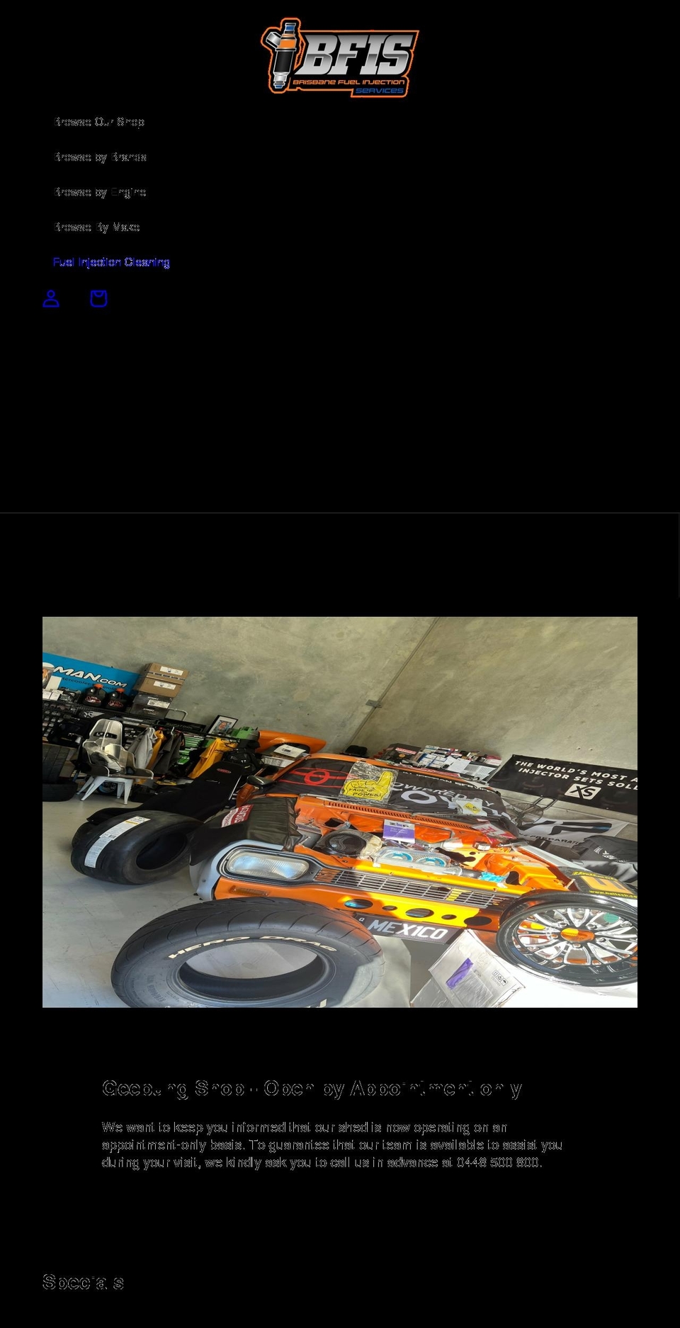brisbanefuelinjection.com.au shopify website screenshot