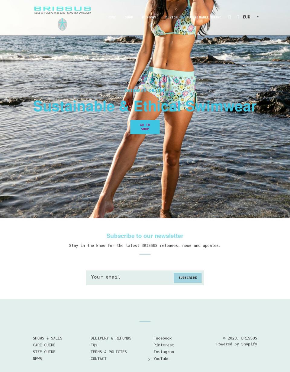 brissus.com shopify website screenshot