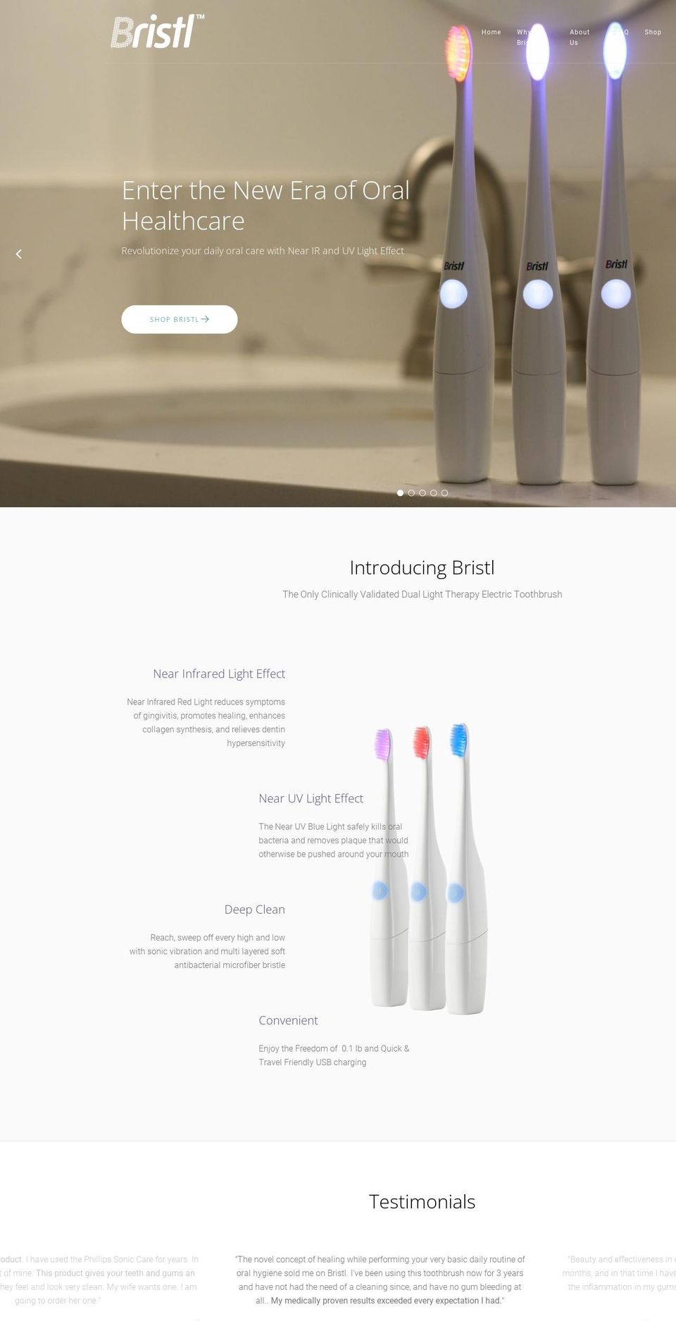 bristl.myshopify.com — Shopify storefront screenshot
