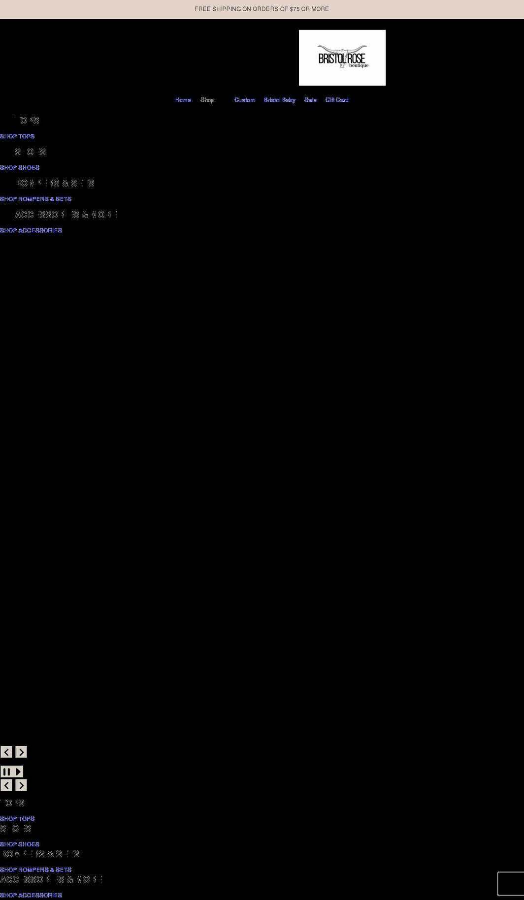 bristolroseboutique.com shopify website screenshot