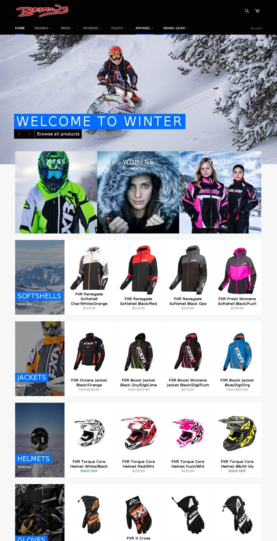 bristowsonline.com shopify website screenshot