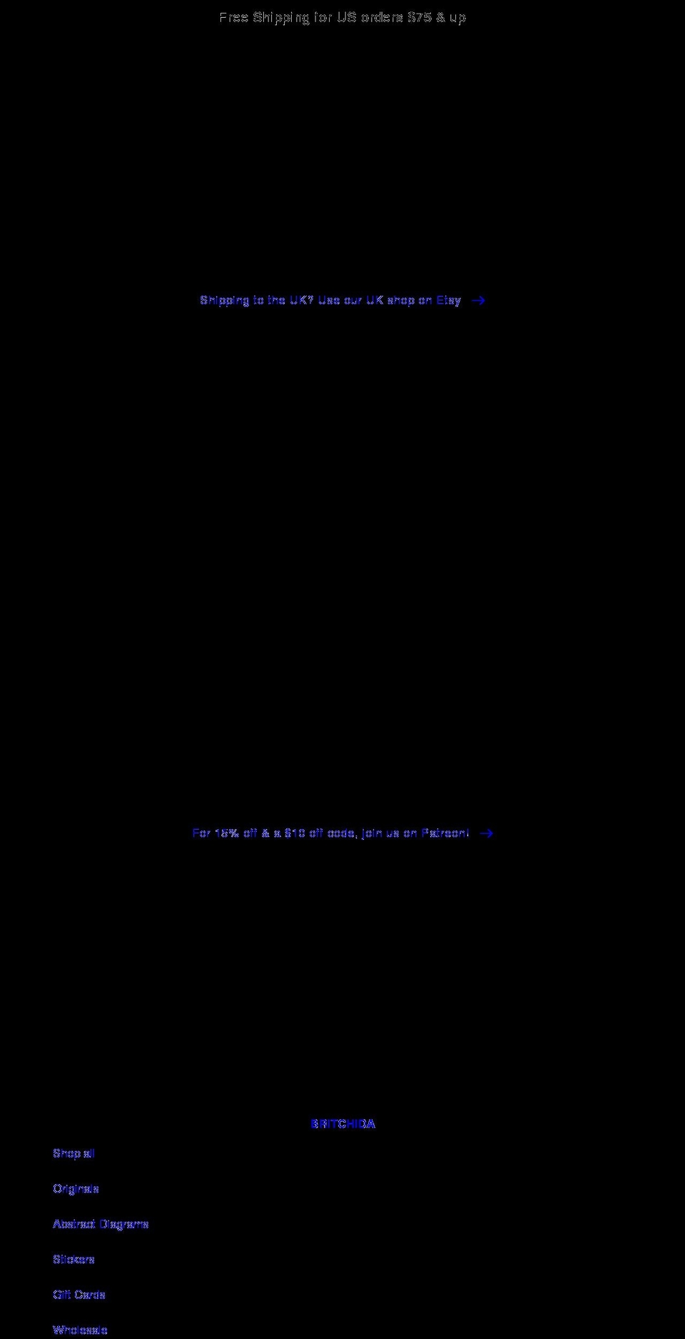 britchida.com shopify website screenshot
