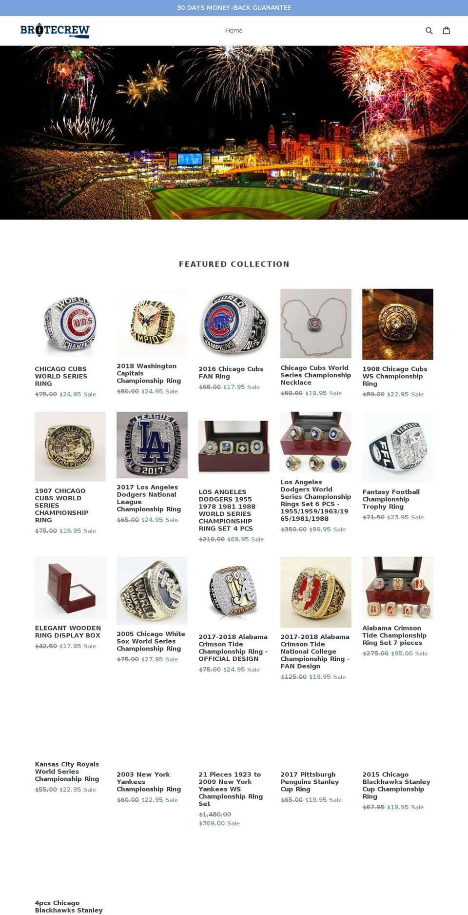 britecrew.com shopify website screenshot