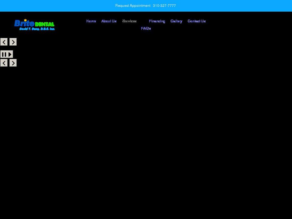 britedentalgardena.com shopify website screenshot