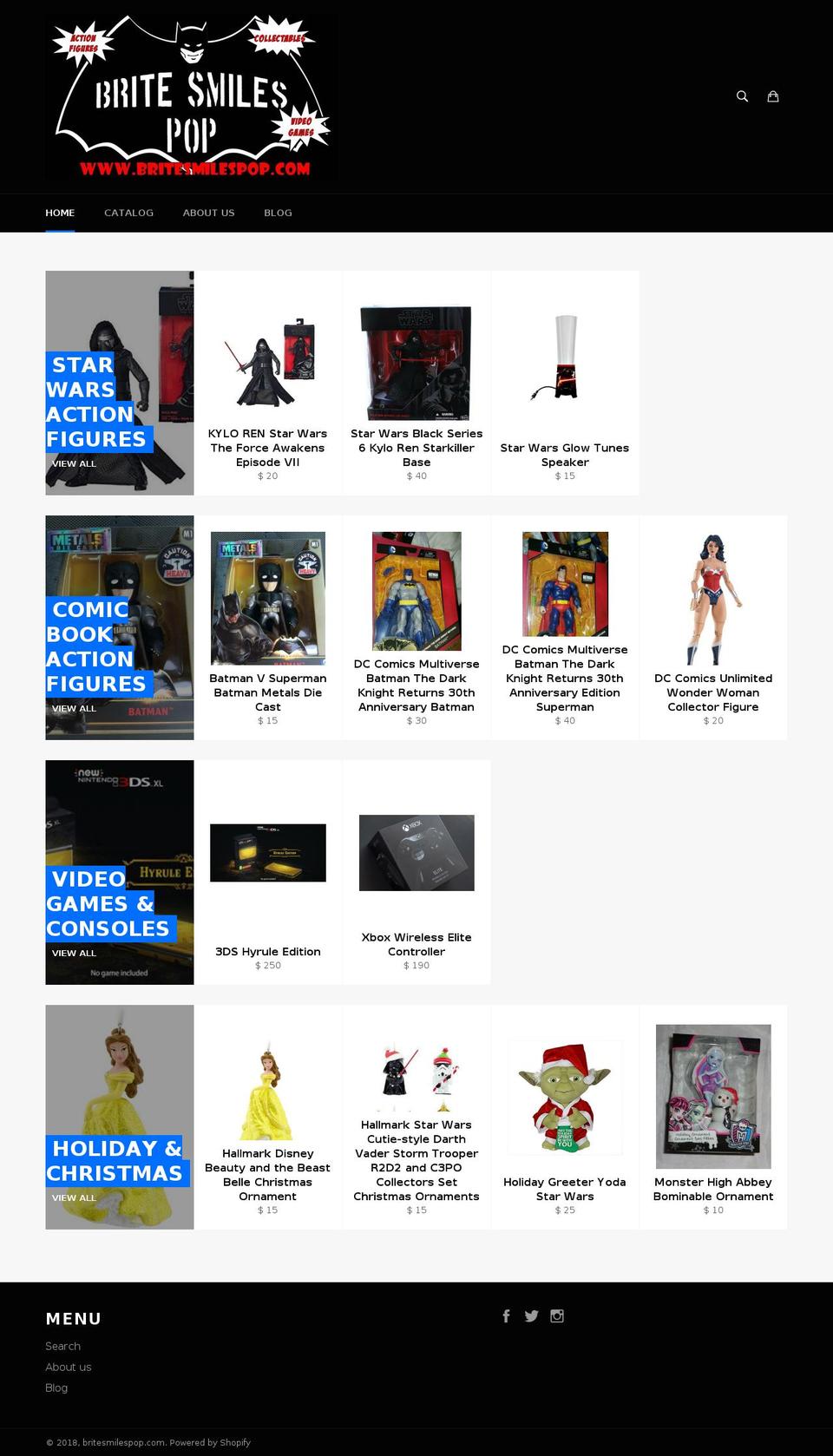britesmilespop.com — Shopify storefront screenshot